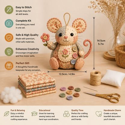 DIY Animal Sewing Kit – Handmade Fabric Ornament Craft Set