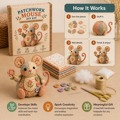 DIY Animal Sewing Kit – Handmade Fabric Ornament Craft Set