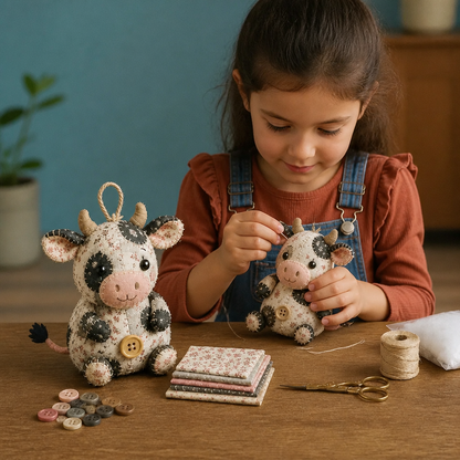 DIY Animal Sewing Kit – Handmade Fabric Ornament Craft Set