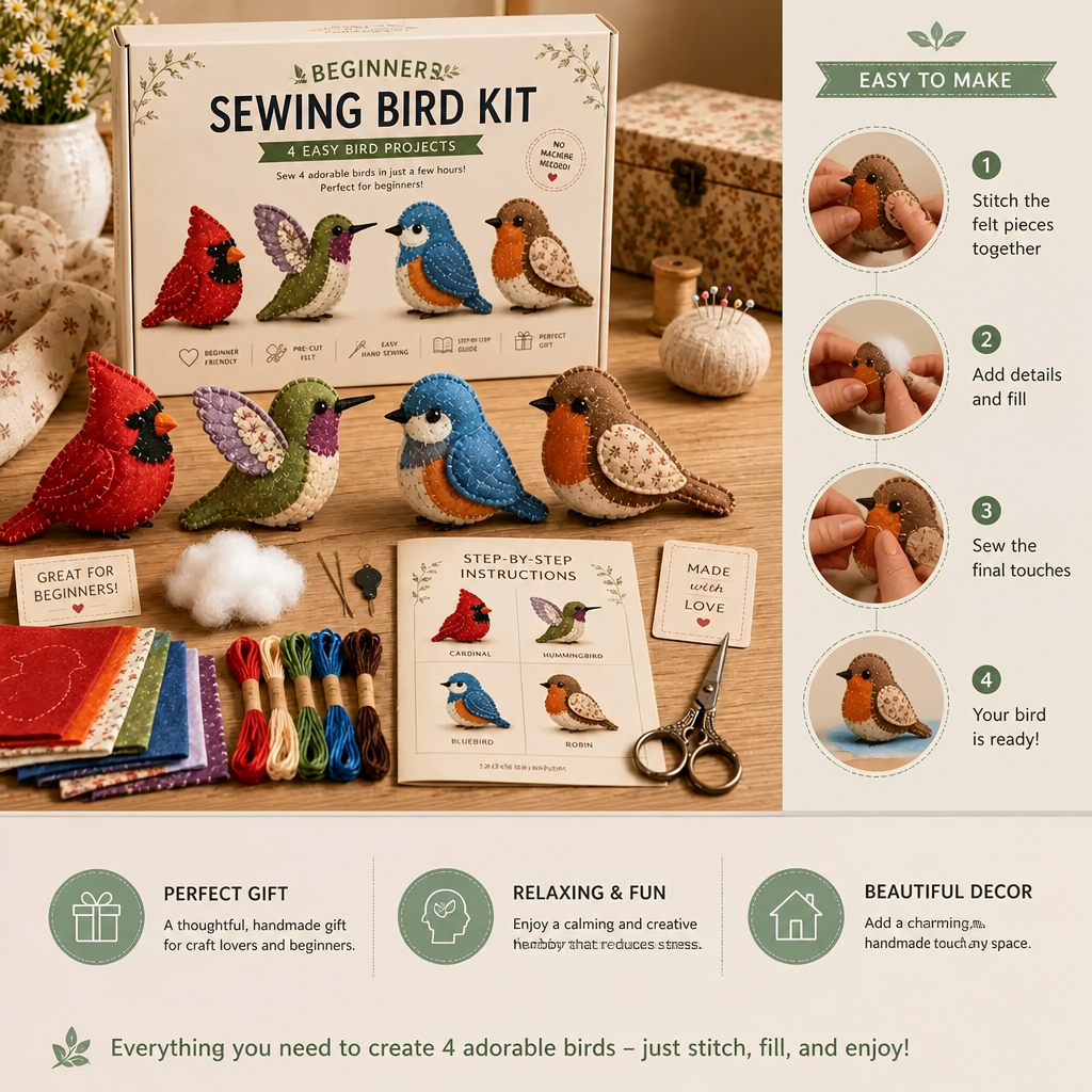 DIY Plush Sewing Kit – Make Your Own Cute Character