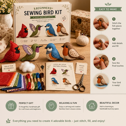 DIY Plush Sewing Kit – Make Your Own Cute Character