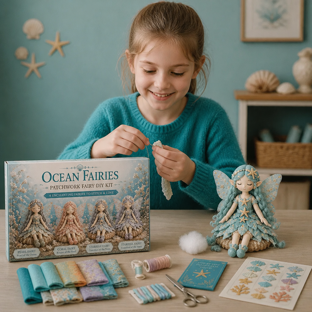Fairy DIY Sewing Kit for Kids – Make Enchanting Fairy Dolls with Fabric, Accessories & Instructions