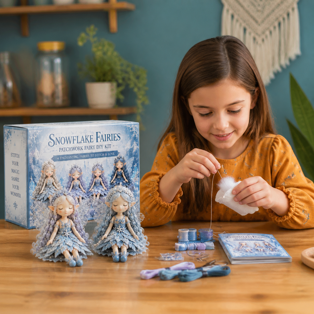 Fairy DIY Sewing Kit for Kids – Make Enchanting Fairy Dolls with Fabric, Accessories & Instructions
