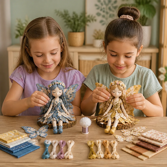 Fairy DIY Sewing Kit for Kids – Make Enchanting Fairy Dolls with Fabric, Accessories & Instructions