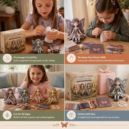 Fairy DIY Sewing Kit for Kids – Make Enchanting Fairy Dolls with Fabric, Accessories & Instructions