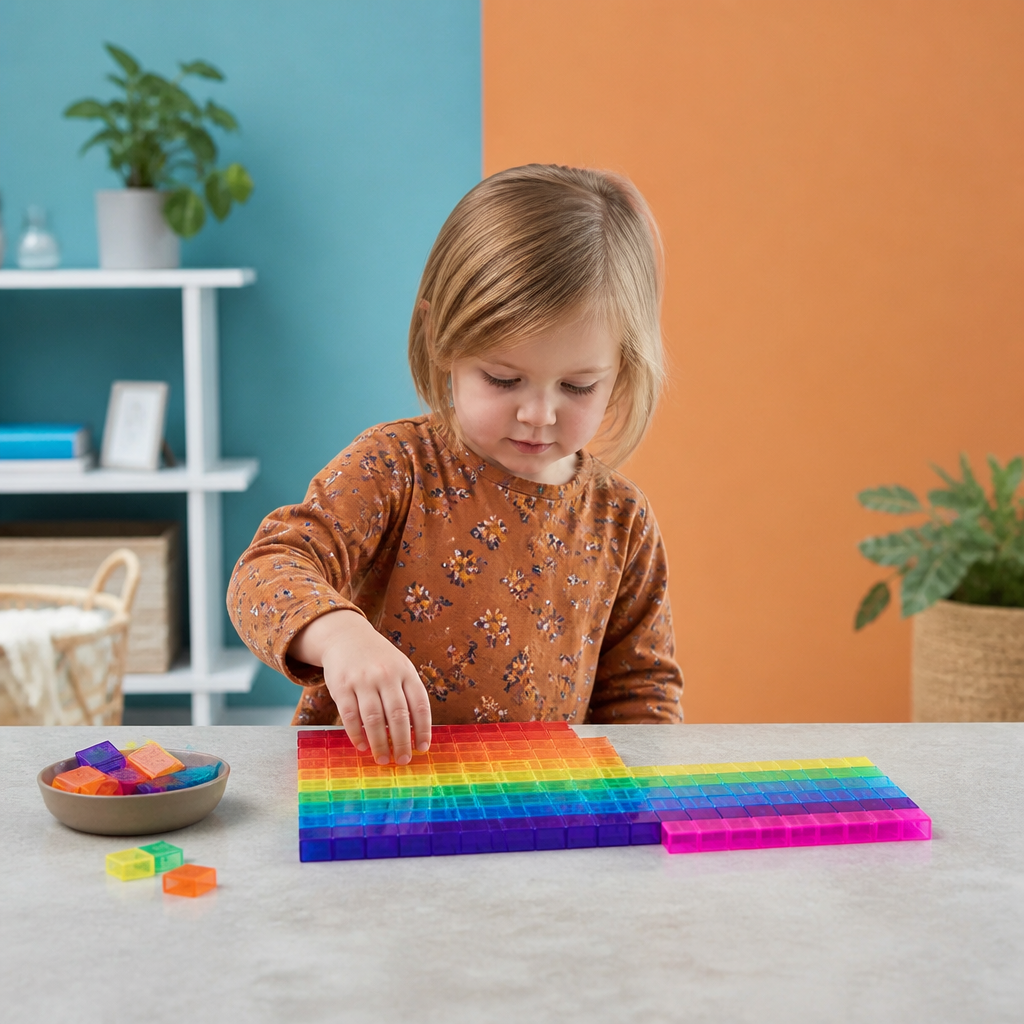 Montessori Cube Building Block Set for Kids