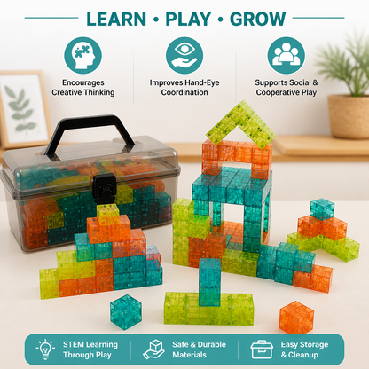 Montessori Cube Building Block Set for Kids