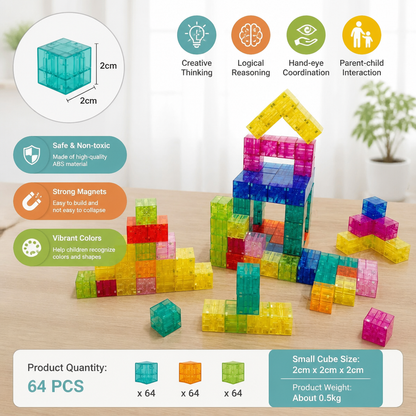 Montessori Cube Building Block Set for Kids
