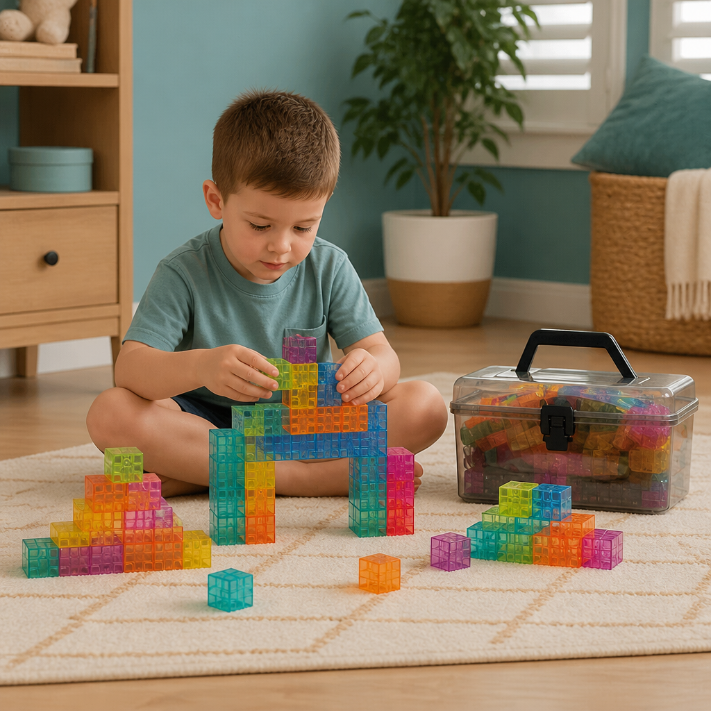 Montessori Cube Building Block Set for Kids