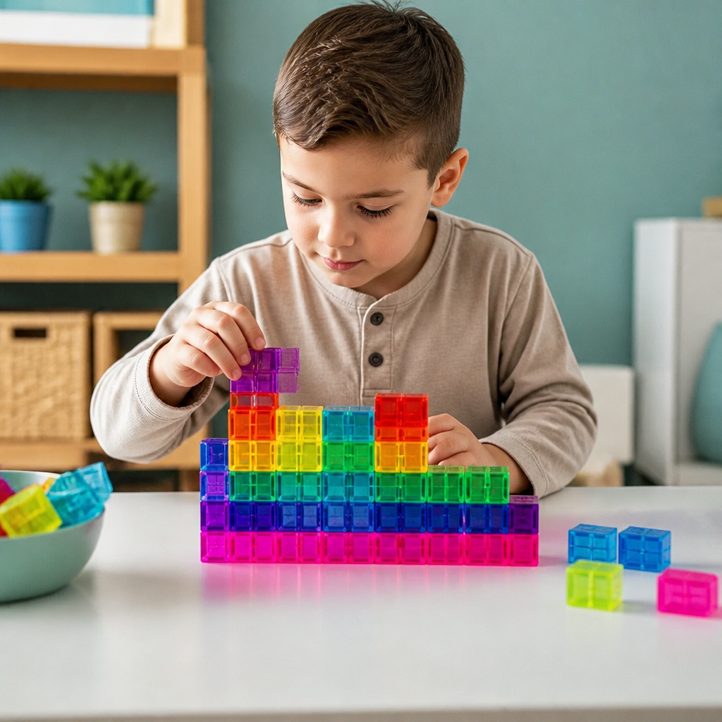 Montessori Cube Building Block Set for Kids