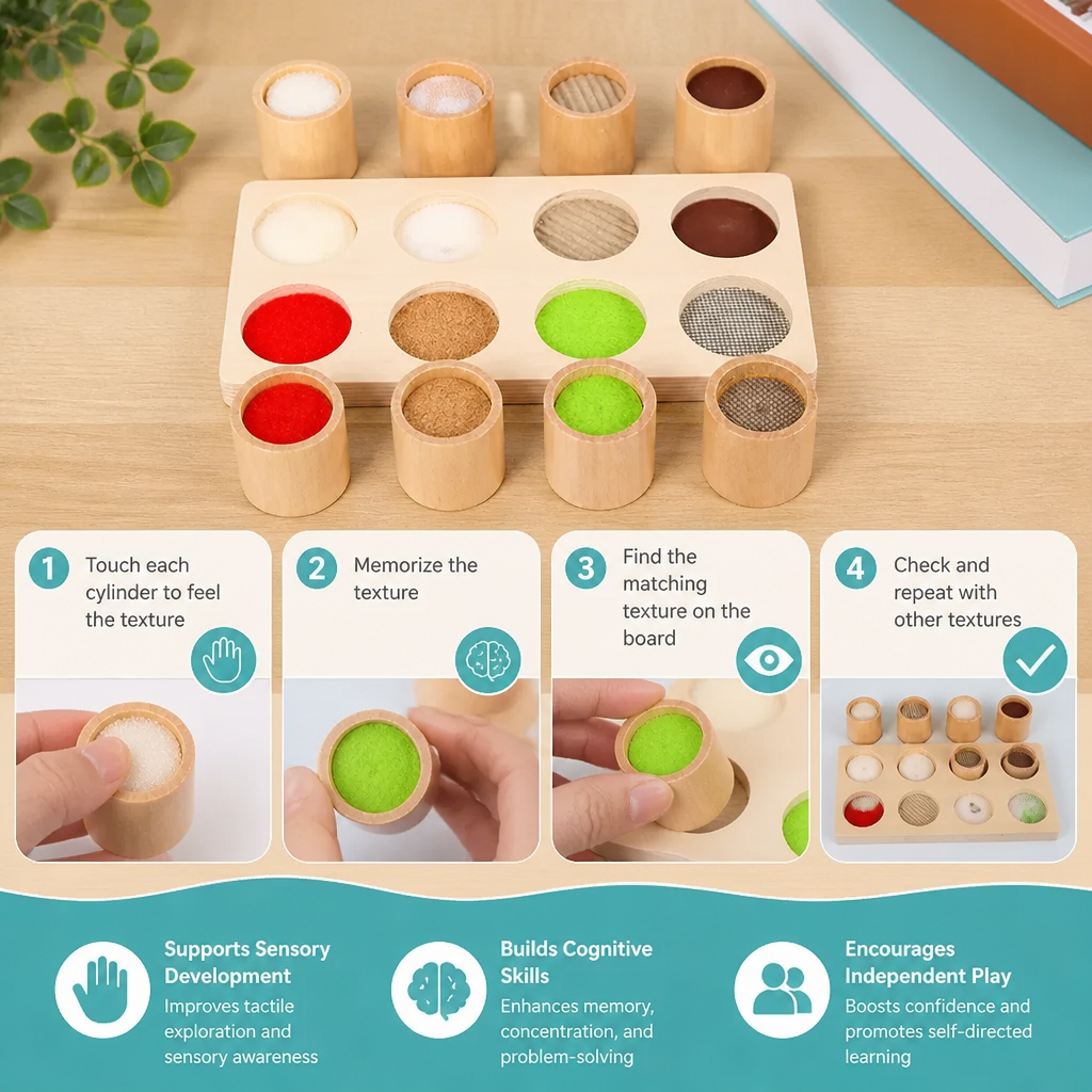 Montessori Touch-and-Feel Game – Sensory Learning Toy