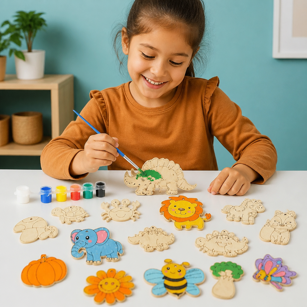 DIY Wooden Paint & Play Craft Kit for Kids
