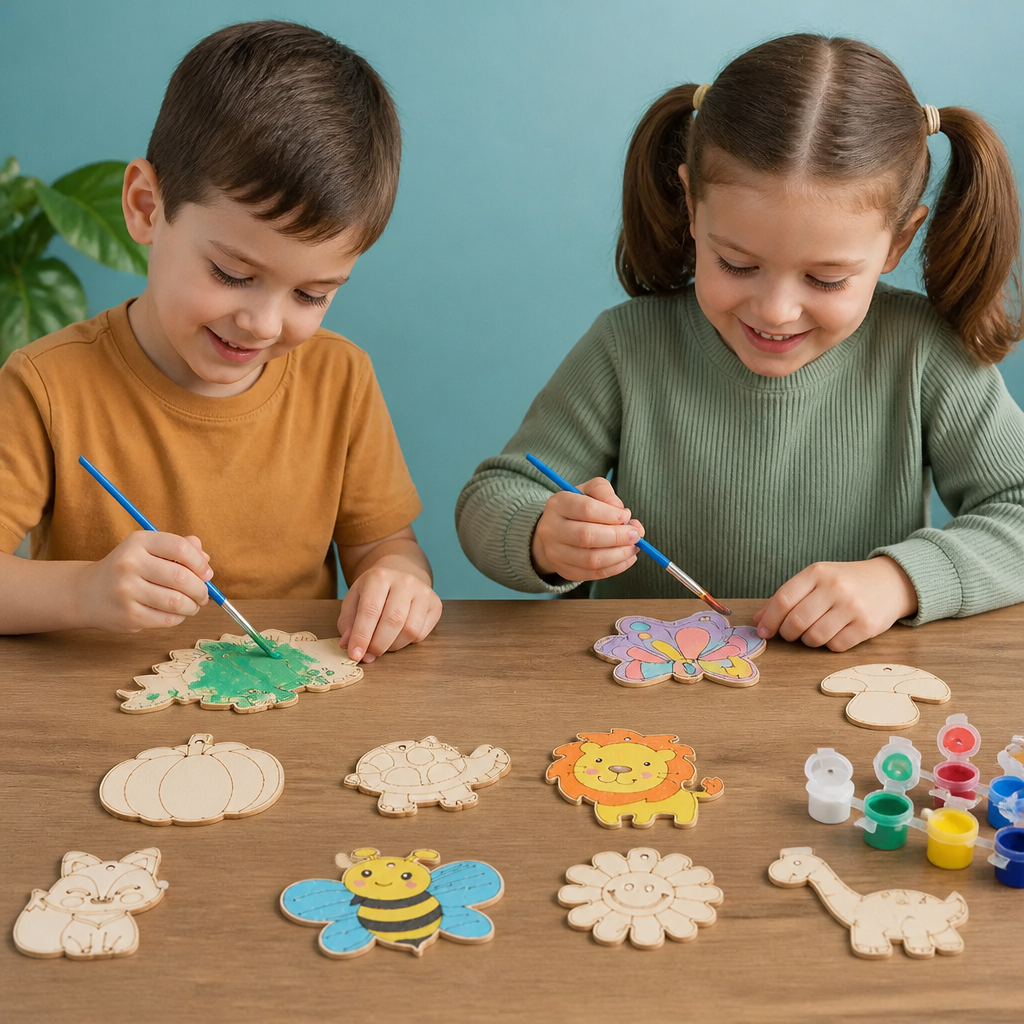 DIY Wooden Paint & Play Craft Kit for Kids