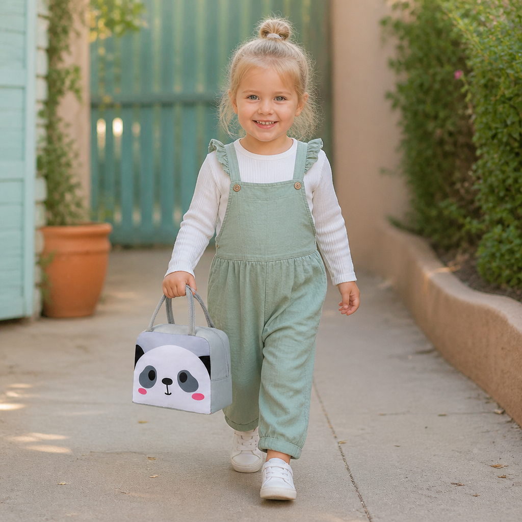 Cartoon Animal Insulated Lunch Bag for Kids