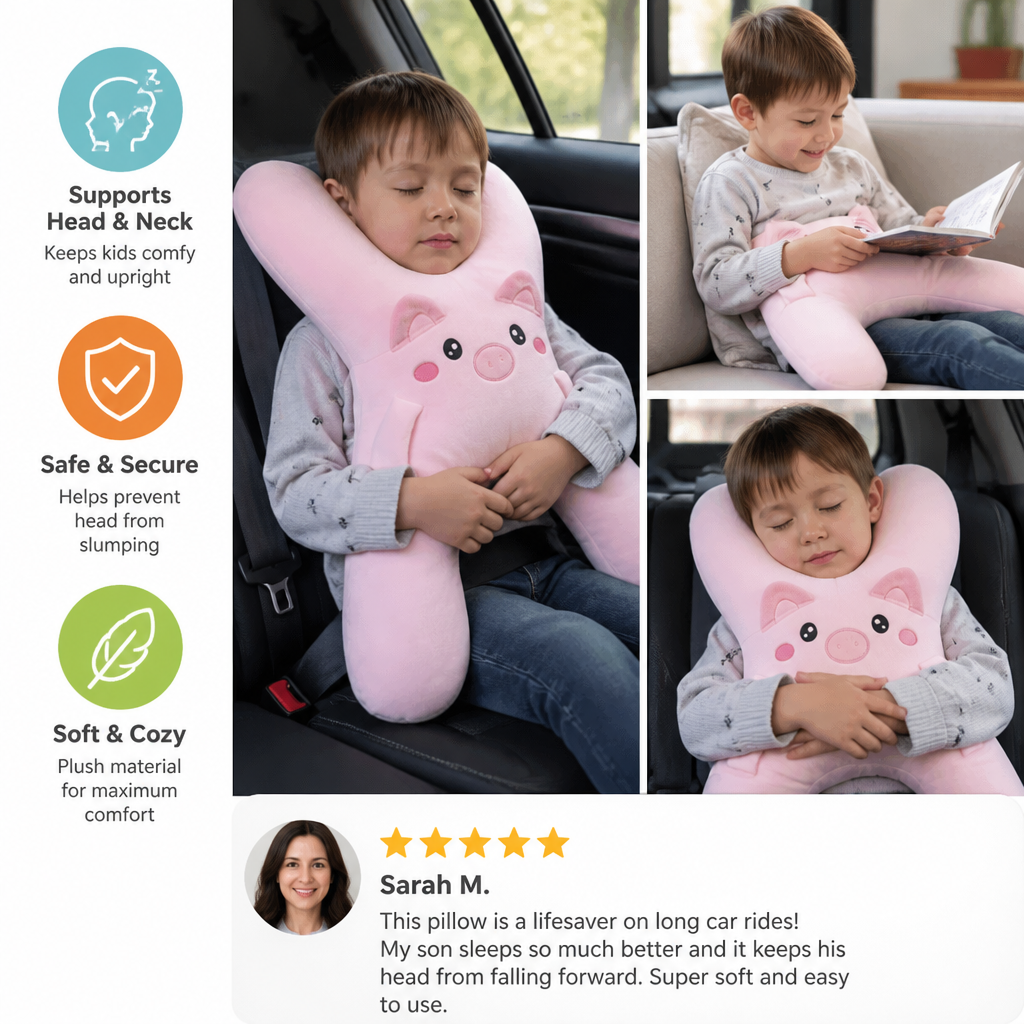 Kids Travel Sleep Support Pillow