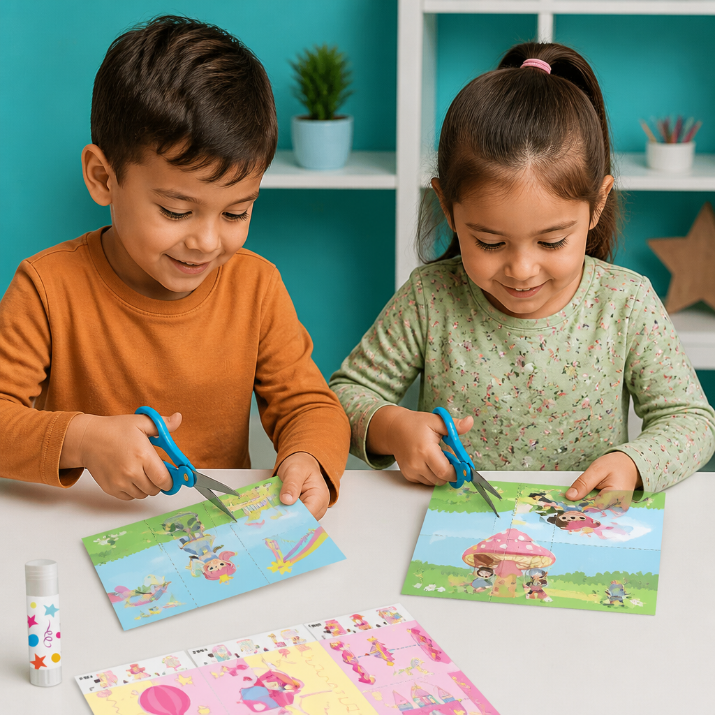 Kids Scissor Skills Activity Book – Safe Cutting Practice with Safety Scissors