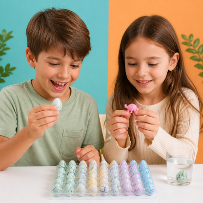 Hatching Dinosaur Egg Kit – Grow-in-Water Dino Eggs with Surprise Toys