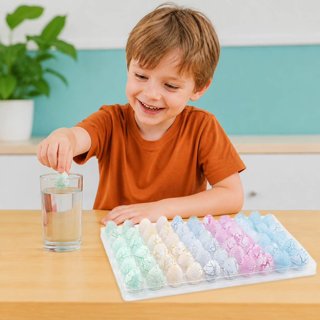 Hatching Dinosaur Egg Kit – Grow-in-Water Dino Eggs with Surprise Toys