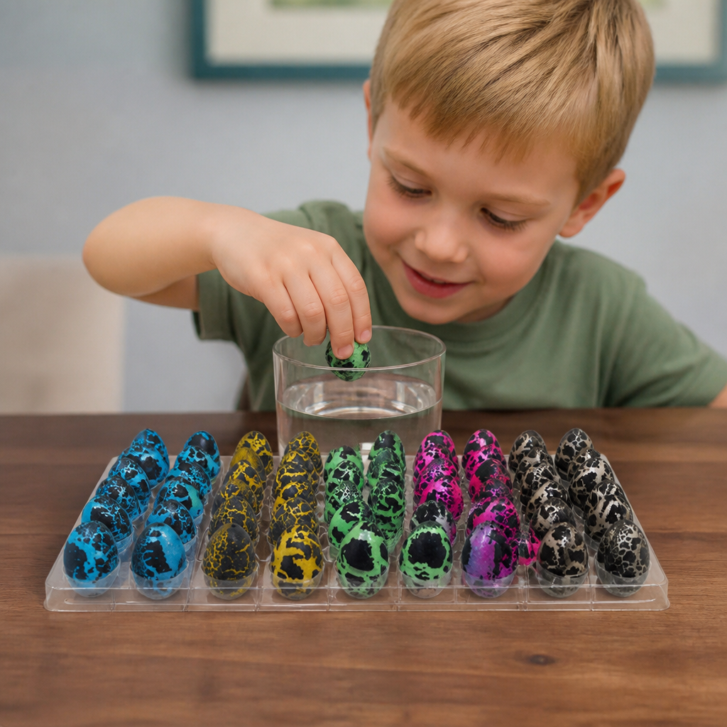 Hatching Dinosaur Egg Kit – Grow-in-Water Dino Eggs with Surprise Toys
