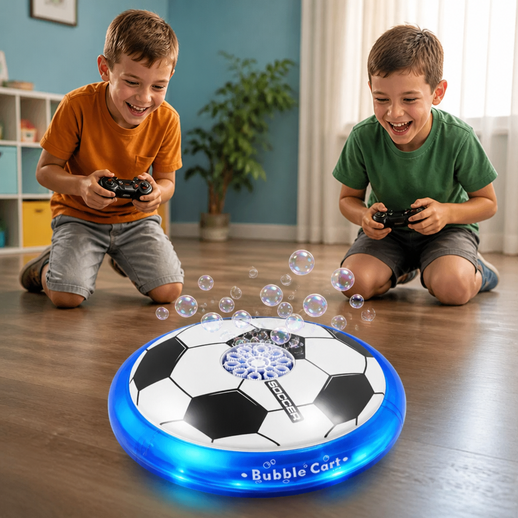 Remote Control Soccer Bubble Ball with Lights & Music