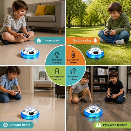 Remote Control Soccer Bubble Ball with Lights & Music