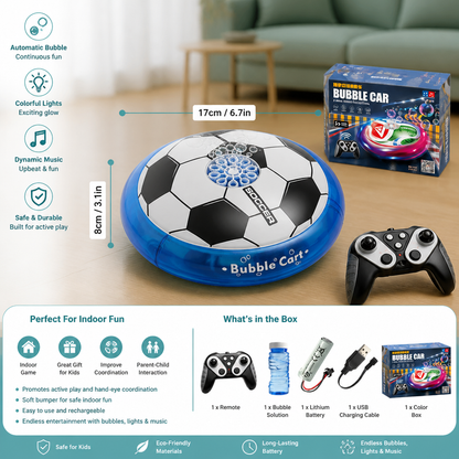 Remote Control Soccer Bubble Ball with Lights & Music