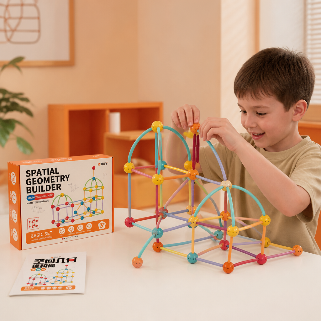 3D Geometry Building Kit – Educational Construction & Spatial Learning Toy