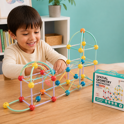 3D Geometry Building Kit – Educational Construction & Spatial Learning Toy