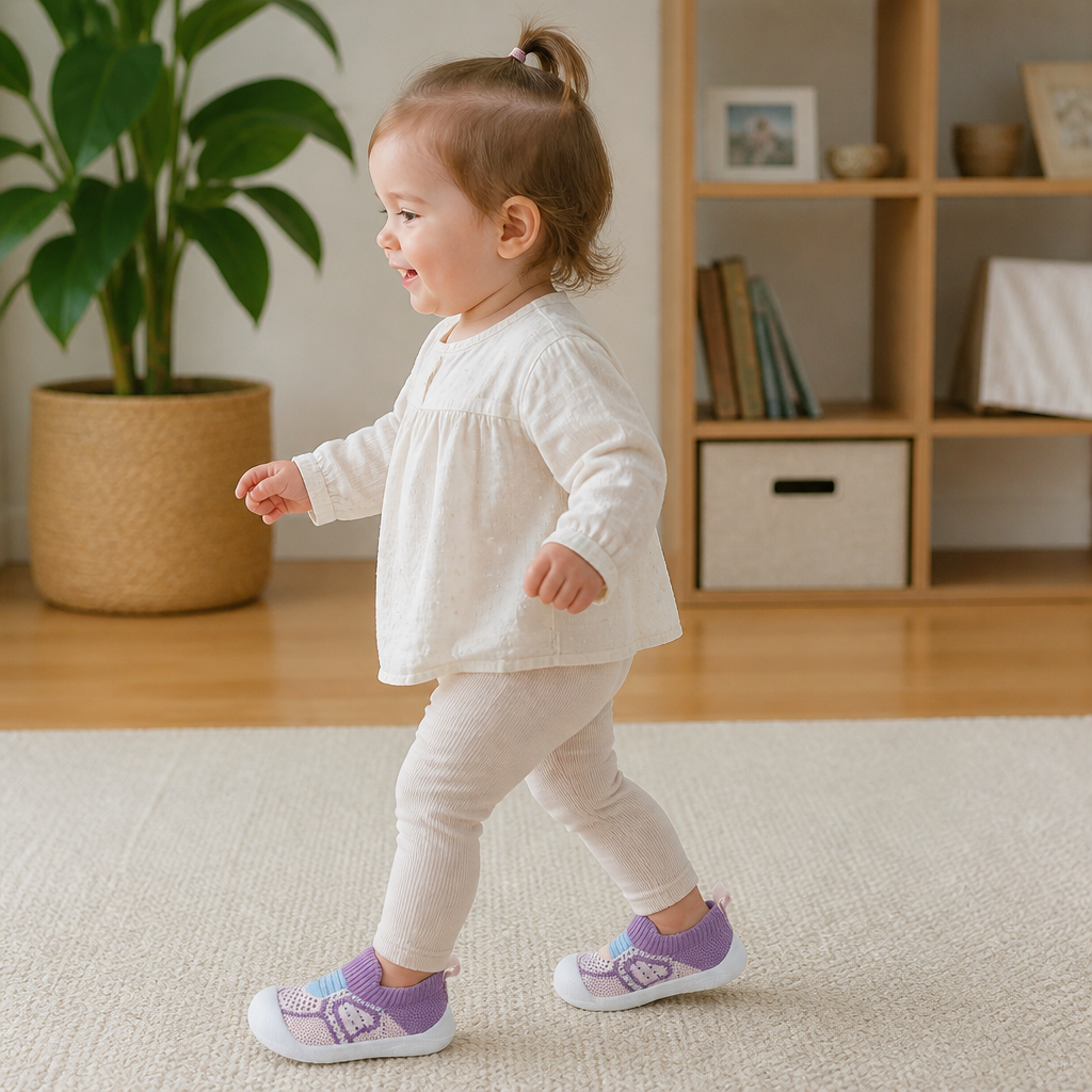 Soft Knit Anti-Slip Baby Sock Shoes for First Steps