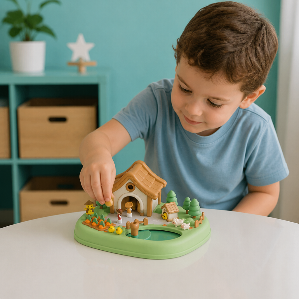 Magnetic Dream Castle & Garden Playset for Kids