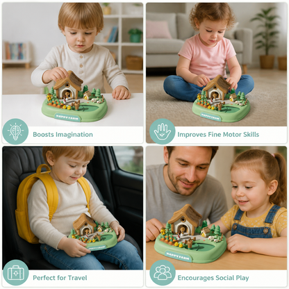 Magnetic Dream Castle & Garden Playset for Kids