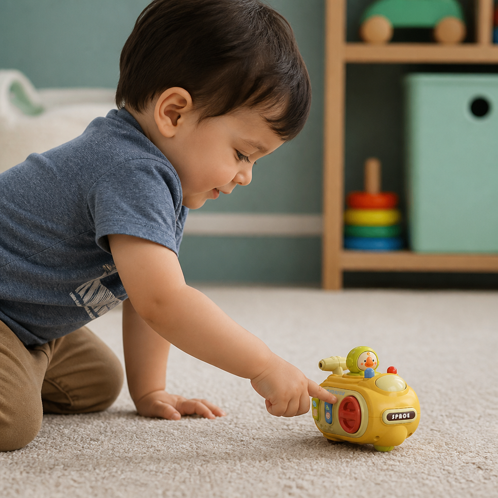 5-in-1 Press & Go Busy Car Toy for Fine Motor Skills Development