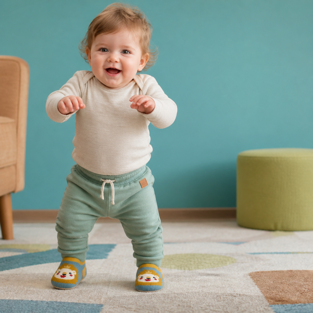Non-Slip Cartoon Sock Shoes for Babies & Toddlers