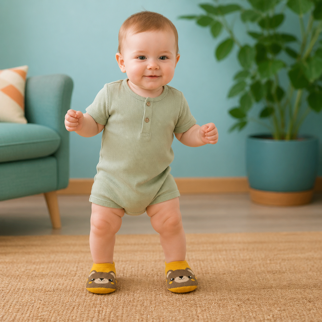 Non-Slip Cartoon Sock Shoes for Babies & Toddlers