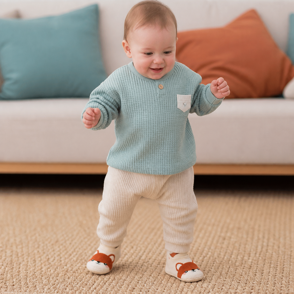 Non-Slip Cartoon Sock Shoes for Babies & Toddlers