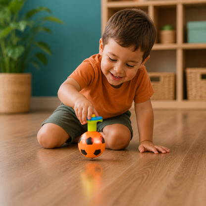 Interactive Light-Up Musical Spinning Top Toy for Kids