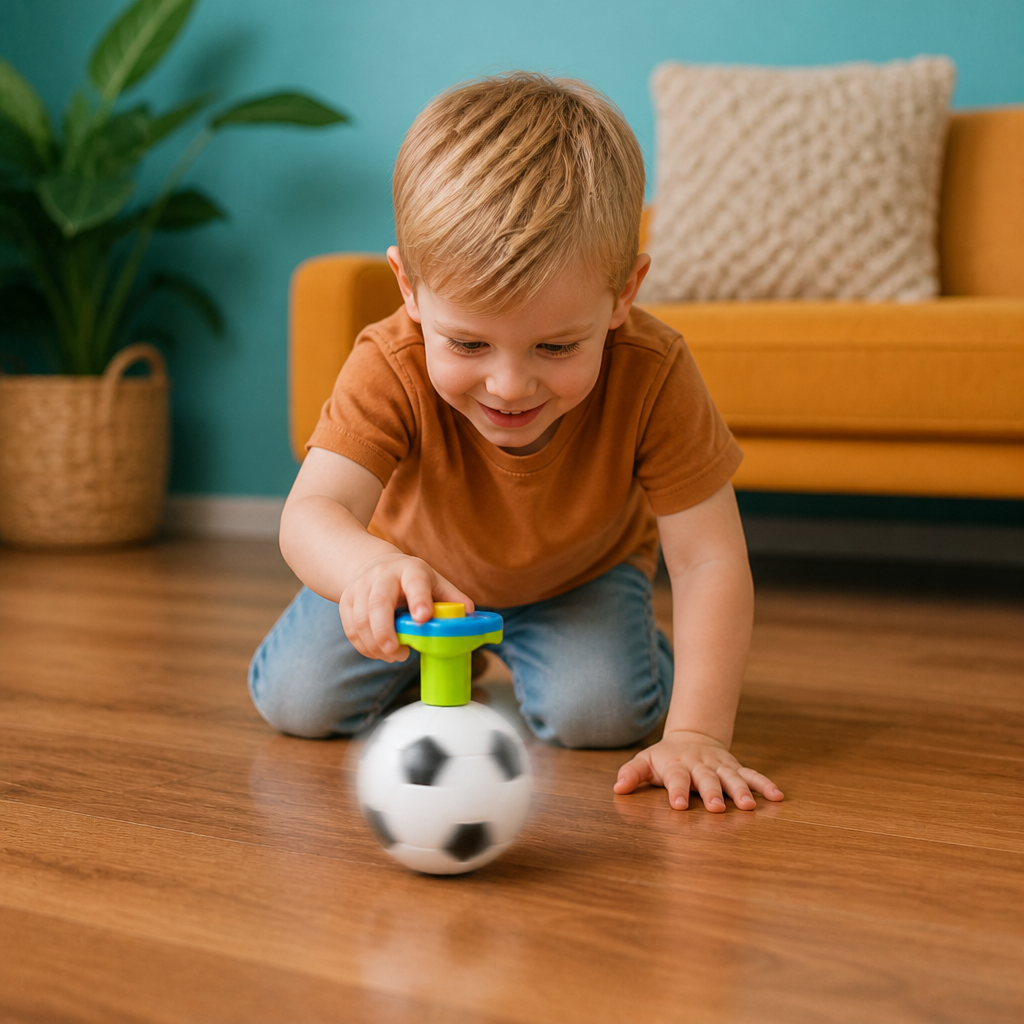 Interactive Light-Up Musical Spinning Top Toy for Kids
