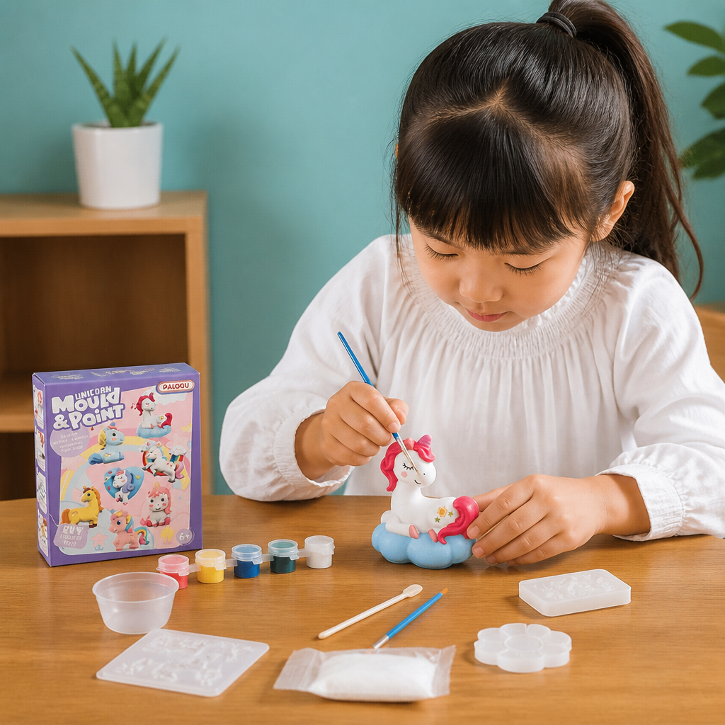 DIY Animal Plaster Painting Kit – Mold, Paint & Create Craft Set for Kids