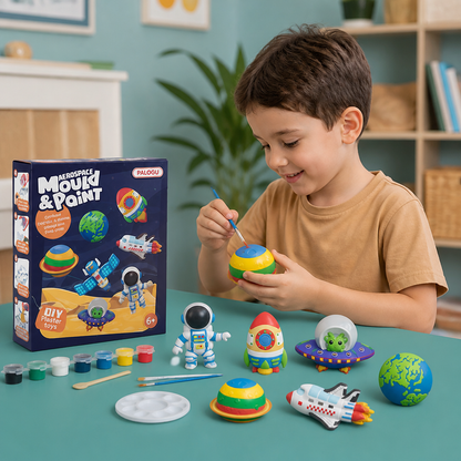 DIY Animal Plaster Painting Kit – Mold, Paint & Create Craft Set for Kids