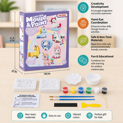 DIY Animal Plaster Painting Kit – Mold, Paint & Create Craft Set for Kids
