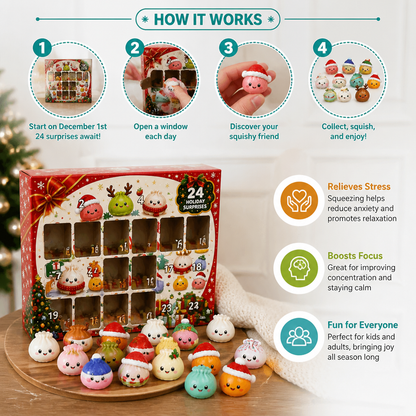 Mini Dumpling Squishy Toy Advent Calendar