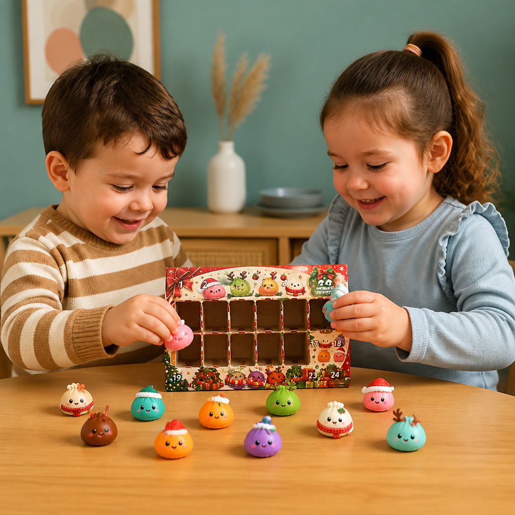 Mini Dumpling Squishy Toy Advent Calendar