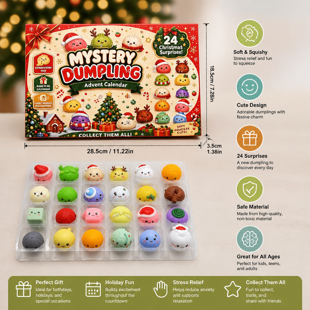 Mini Dumpling Squishy Toy Advent Calendar