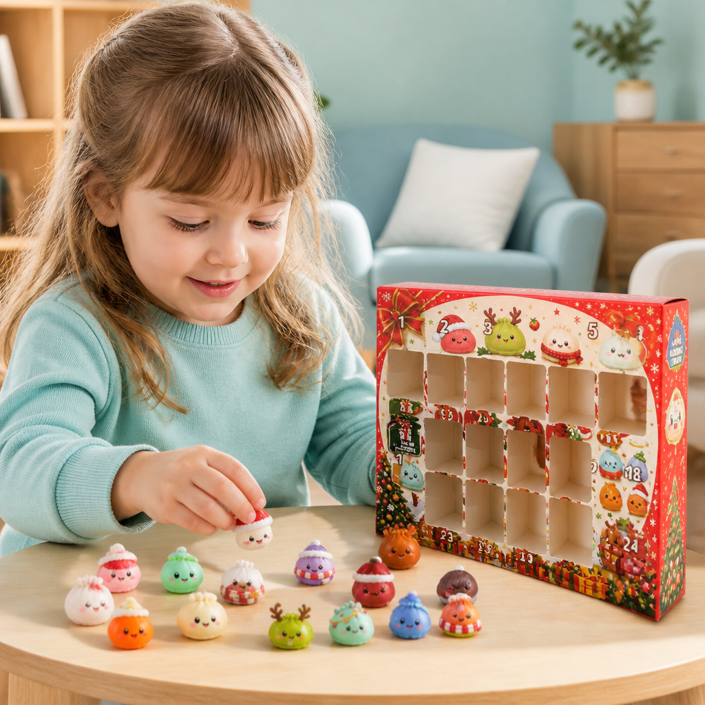 Mini Dumpling Squishy Toy Advent Calendar