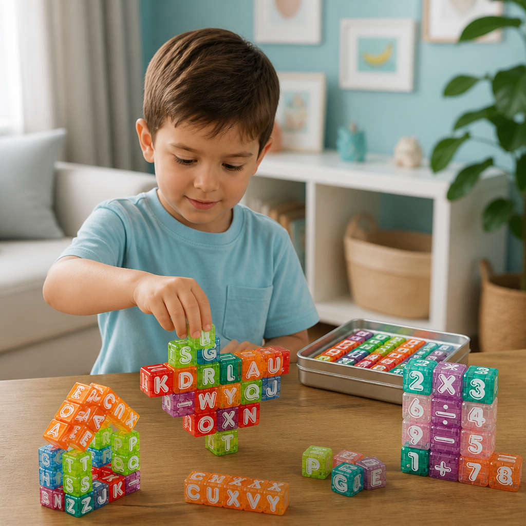 40-Piece Magnetic Letters & Numbers Learning Set – Montessori STEM Toy for Kids