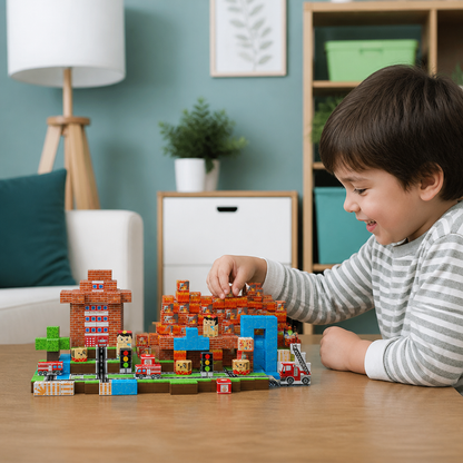100-Piece Magnetic Building Cube Set – Montessori STEM Construction Toy for Kids