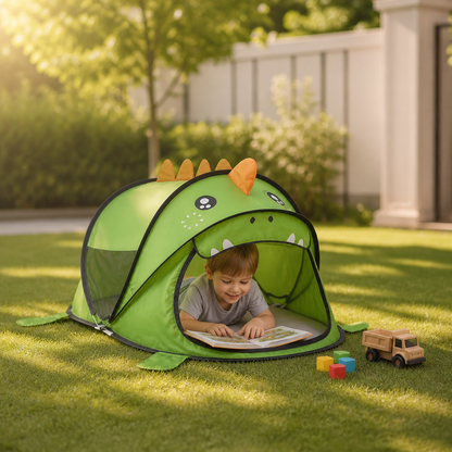 Foldable Dino Play Tent for Kids – Perfect for Warm Days & Cozy Playtime