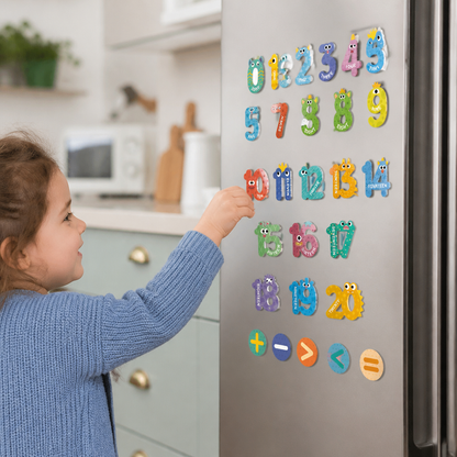Animal Alphabet & Number Fridge Magnets – Kids’ Spelling and Learning Set