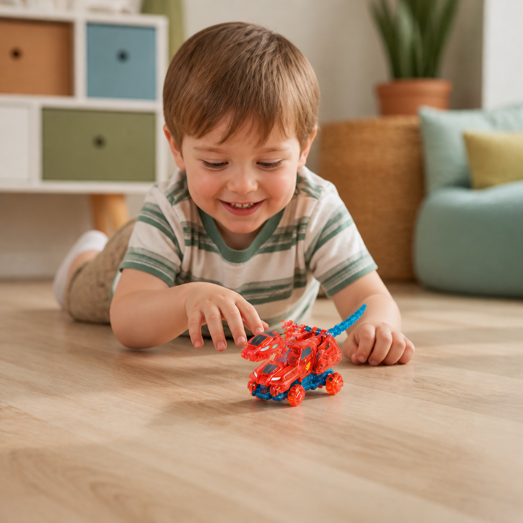 Jumping Transforming Racing Car Toy