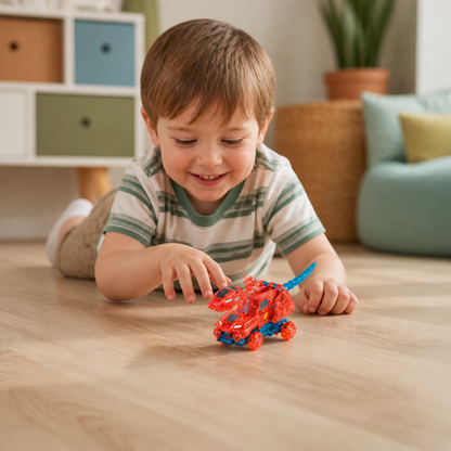 Jumping Transforming Racing Car Toy